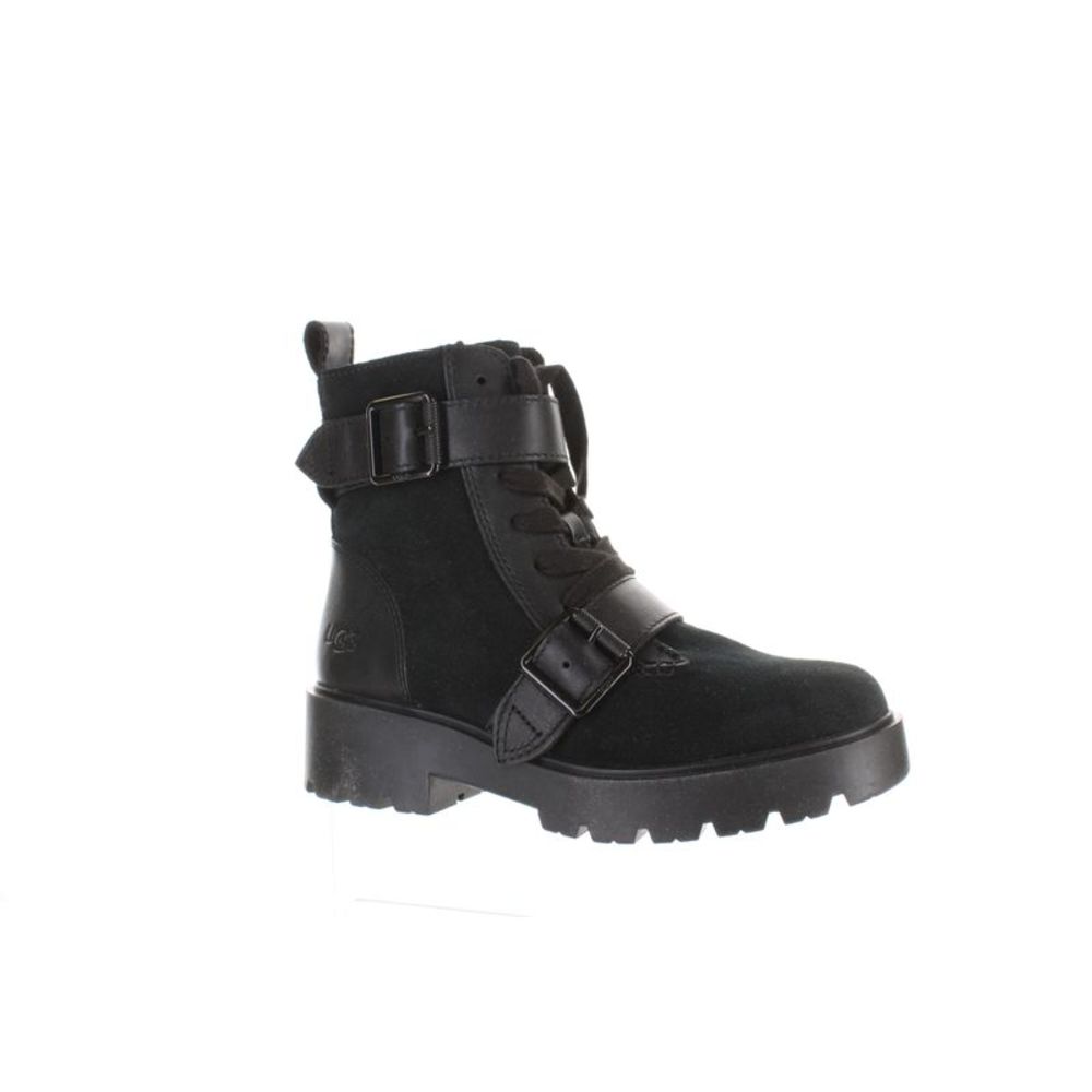UGG Womens Zorrah Black Ankle Boots Size 7 Medium (B, M) - Picture 2 of 4